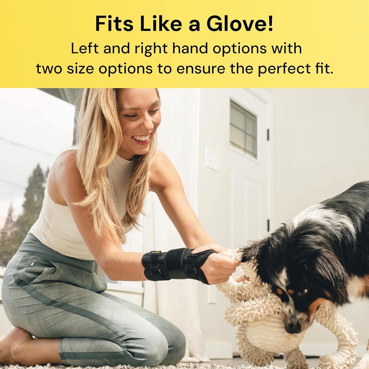 Carpal Tunnel Wrist Brace for Men and Women - Metal Wrist Splint for Hand and Wrist Support and Tendonitis Arthritis Pain Relief